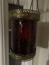 antique cranberry glass lamp for sale  Okeechobee