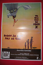 GODS MUST BE CRAZY II 1989 LENA FARUGIA HANS STRYDOM JAMIE UYS EXYU MOVIE POSTER for sale  Shipping to South Africa