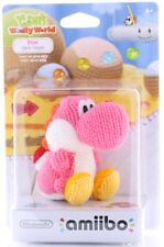 Estatueta Yoshi's Woolly World Amiibo fio rosa Yoshi versão EUA Nintendo comprar usado  Enviando para Brazil