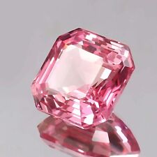 Natural Flawless Madagascar Pink Morganite Asscher Loose Cut Gemstone 15x15 MM for sale  Shipping to South Africa