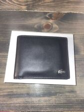 Cartera de hombre Lacoste de cuero negra (con caja y etiquetas originales), usado segunda mano  Embacar hacia Argentina