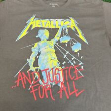 Camiseta Metallica And Justice For All cinza tamanho grande manga curta comprar usado  Enviando para Brazil