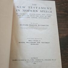 ☆ A Bíblia do Novo Testamento em Discurso Moderno por Richard Francis Weymouth ☆ 1924 ☆ , usado comprar usado  Enviando para Brazil