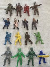 Vintage 1950s AJAX ARCHER Hard Plastic Spaceman W/Helmets & Weapons Lot Of 16 for sale  Shipping to South Africa
