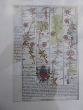 C1720 antique map for sale  ASHBY-DE-LA-ZOUCH