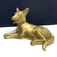 Large Brass Laying English Bull Terrier Dog Figurine Ornament 11.5 inches for sale  Shipping to South Africa