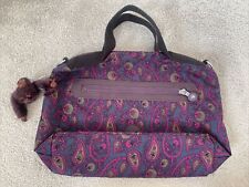 Bolsa Kipling roxa paisley macaco mia zíper ombro comprar usado  Enviando para Brazil