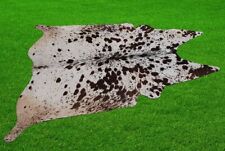 New Cowhide Rugs Area Cow Skin Leather 19.86 sq.feet (55"x52") Cow hide E-9609 for sale  Shipping to South Africa