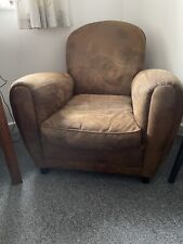 Club armchair microsuede for sale  HEATHFIELD