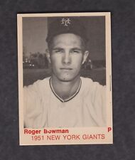 Tarjeta de béisbol 1975 reimpresa TCMA Roger Bowman New York Giants excelente de colección segunda mano  Embacar hacia Mexico