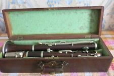 ANTIQUE WOODWIND CLARINET BY METZLER COMES IN WOODEN CASE for sale  Shipping to South Africa