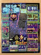 Ristar 1995 Sega Genesis Videogame IMPRESSÃO ANÚNCIO Prévia Artigo 16 meg arte gamer comprar usado  Enviando para Brazil
