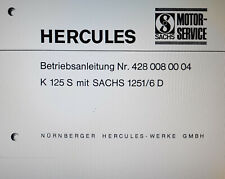 Hercules k125 sachs gebraucht kaufen  Bünde