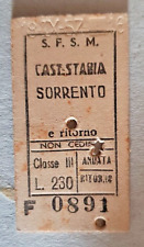 Biglietto ferroviario castella usato  L Aquila