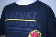 Suzuki Motorcycle Mfg T-Shirt - XL - Black - Crew Neck - Racing Biker Top for sale  Shipping to South Africa