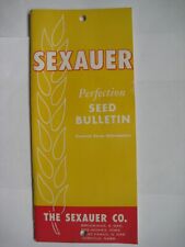 Sexauer Seed Bulletin, Alfalfa Seed, Feneral Seed Information, 52 pages for sale  Shipping to South Africa