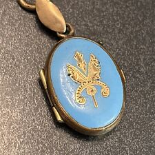 Pingente comemorativo exclusivo medalhão folheado a ouro rosa antigo + foto tipo lata e cabelo P comprar usado  Enviando para Brazil