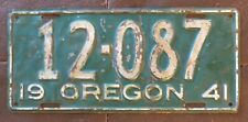 Oregon 1941 license for sale  Owensboro