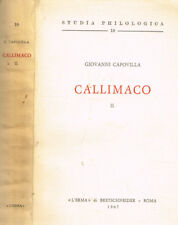 Callimaco vol.ii. 1967. usato  Italia