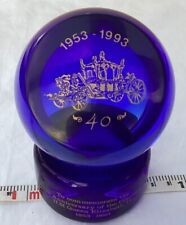 Glass paperweight 40th for sale  OXFORD