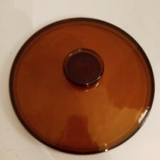 Anchor Hocking Replacement Lid Amber Brown Round Casserole 8" rim for sale  Radcliff