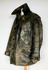 distressed leather motorcycle jacket for sale  INVERNESS