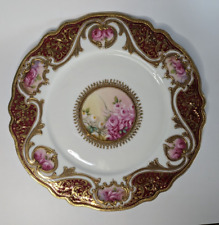 Prato Noritake Nippon Royal Crockery Gold Moriage rosa porcelana 10" comprar usado  Enviando para Brazil