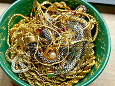 8 Lot VTG  Jewelry Necklace CROWN TRIFARI Monet NAPIER GOLD TONE Sato Gordon for sale  Shipping to South Africa