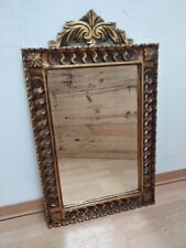 Antique Bevelled Mirror Golden Frame Carved gilt wood handmade France XX for sale  Shipping to South Africa