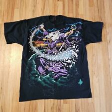 Camiseta Vintage Wizard Dragon Anos 90 Azul Líquido Estampa Total 1994 Magic Aop comprar usado  Enviando para Brazil