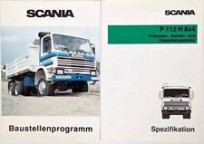 Scania Prospekt Baustellenprogram & Spezifikation P 112 H 8x4 von 1985 comprar usado  Enviando para Brazil