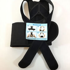 ABACKH Unisex Black Adjustable Improve Back Brace Posture Corrector Sz 2XL Used for sale  Shipping to South Africa