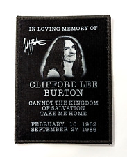 Metallica Cliff Burton Memorial Patch, emblema lendário de banda de rock tributo a baixista comprar usado  Enviando para Brazil