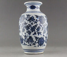 Vaso de flores de porcelana raro azul e branco de 5 polegadas antigo chinês  comprar usado  Enviando para Brazil