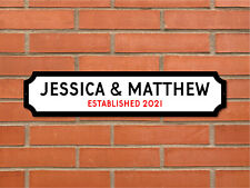 Personalised Couples Names Sign on METAL. Wedding, Engagement, Valentine Gift for sale  Shipping to South Africa