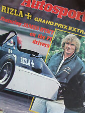 AUTOSPORT MAGAZINE 1981 SUPPLEMENT RIZZLA + GRAND PRIX EXTRA JAMES HUNT ON F1 usato  Spedire a Italy