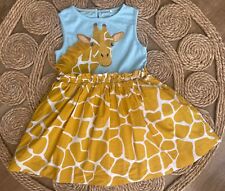 Mini Boden Girls Appliqué Giraffe Safari Dress 4 5 🌈☀️ for sale  Shipping to South Africa