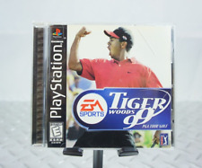 Tiger Woods 99 PGA Tour Golf PlayStation 1 PS1 Black Label Complete w/ Manual, used for sale  Shipping to South Africa
