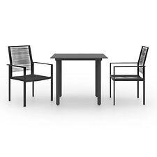 Usado, Conjunto de jantar Tidyard 3 peças, mesa de jardim de mesa de vidro e conjunto de 2 D0L4 comprar usado  Enviando para Brazil