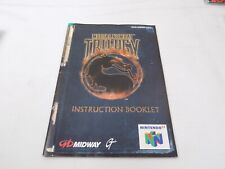 Nintendo 64 N64 Mortal Kombat Trilogy somente manual de instruções comprar usado  Enviando para Brazil