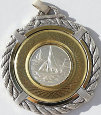Medaille metal bicolore d'occasion  Elliant