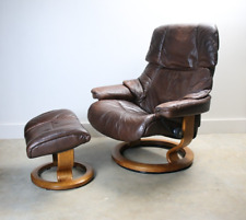Ekornes brown leather for sale  Mooresville