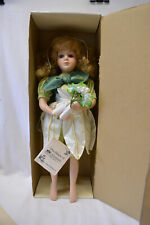 Porcelain Green Fairy Doll 15" The House of Valentina Heirloom Collection, used for sale  Shipping to South Africa