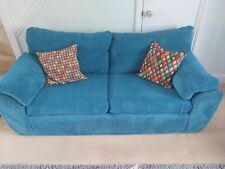 Seater teal sofa for sale  HORSHAM
