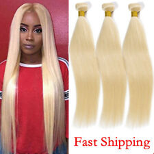 Used, 1-3 Bundle 613 Blonde Brazilian Straight Remy Human Hair Weave Weft Extensions for sale  Shipping to South Africa