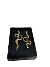 Pinzas para el cabello de serpiente de diseñador accesorios de joyería dorada motivo inspirado en prendedores Bvlgri segunda mano  Embacar hacia Mexico