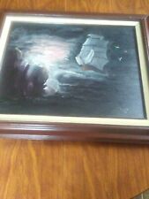 Oil painting ship for sale  Sumter