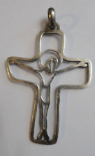 Antique silver crucifix d'occasion  Expédié en Belgium