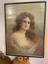 Framed edwardian lithograph for sale  NAIRN