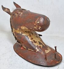 Antique iron Wall Hanging Horse Head Figurine Original Old Hand Crafted for sale  Shipping to South Africa